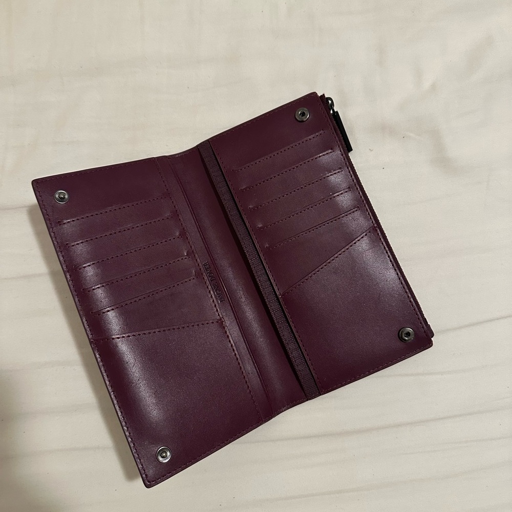 Dagne Dover Maroon Leather Wallet